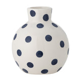 Fian Dotted Ceramic Vase 11cm - White