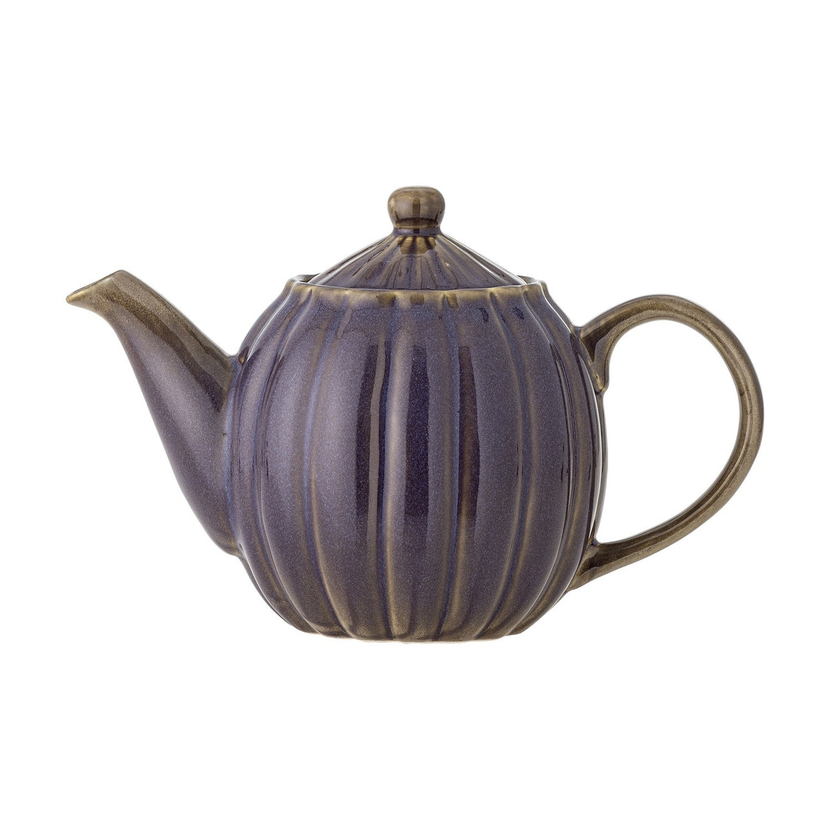 Latina Round Stoneware Teapot 1085ml - Purple