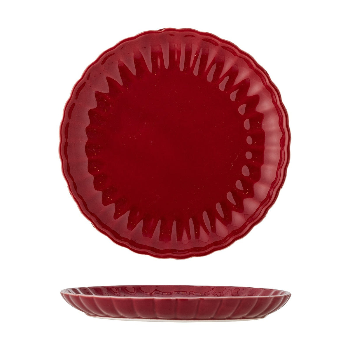 Latina Stoneware Side Plate - Red