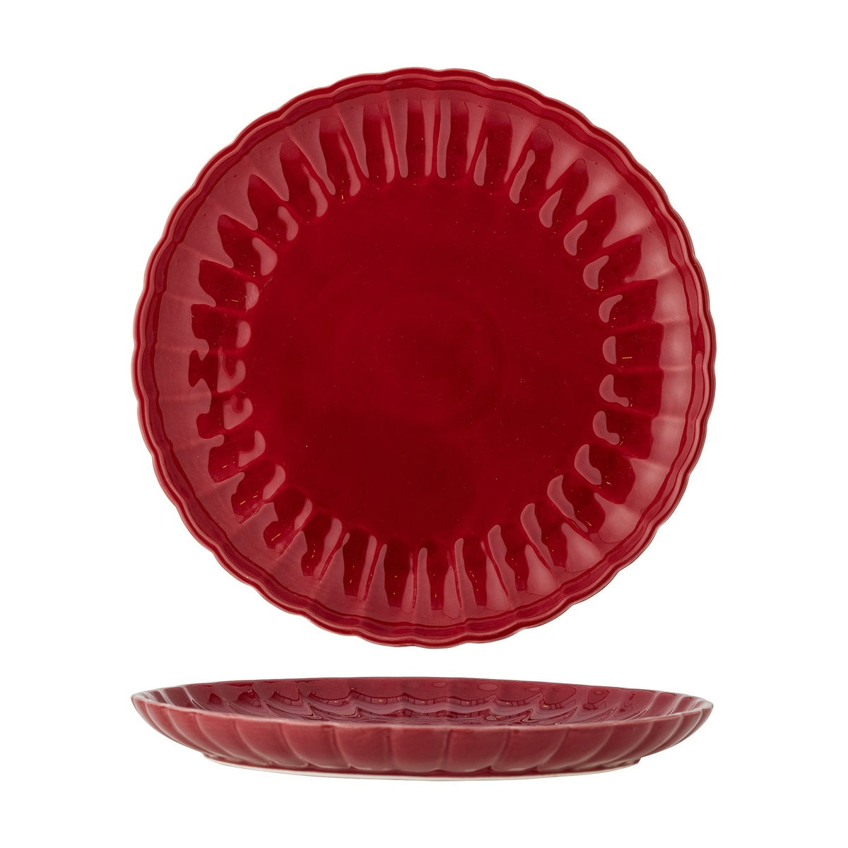 Latina Stoneware Dinner Plate - Red