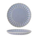 Latina Wavy Stoneware Dinner Plate - Blue
