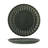 Latina Wavy Stoneware Dinner Plate - Green