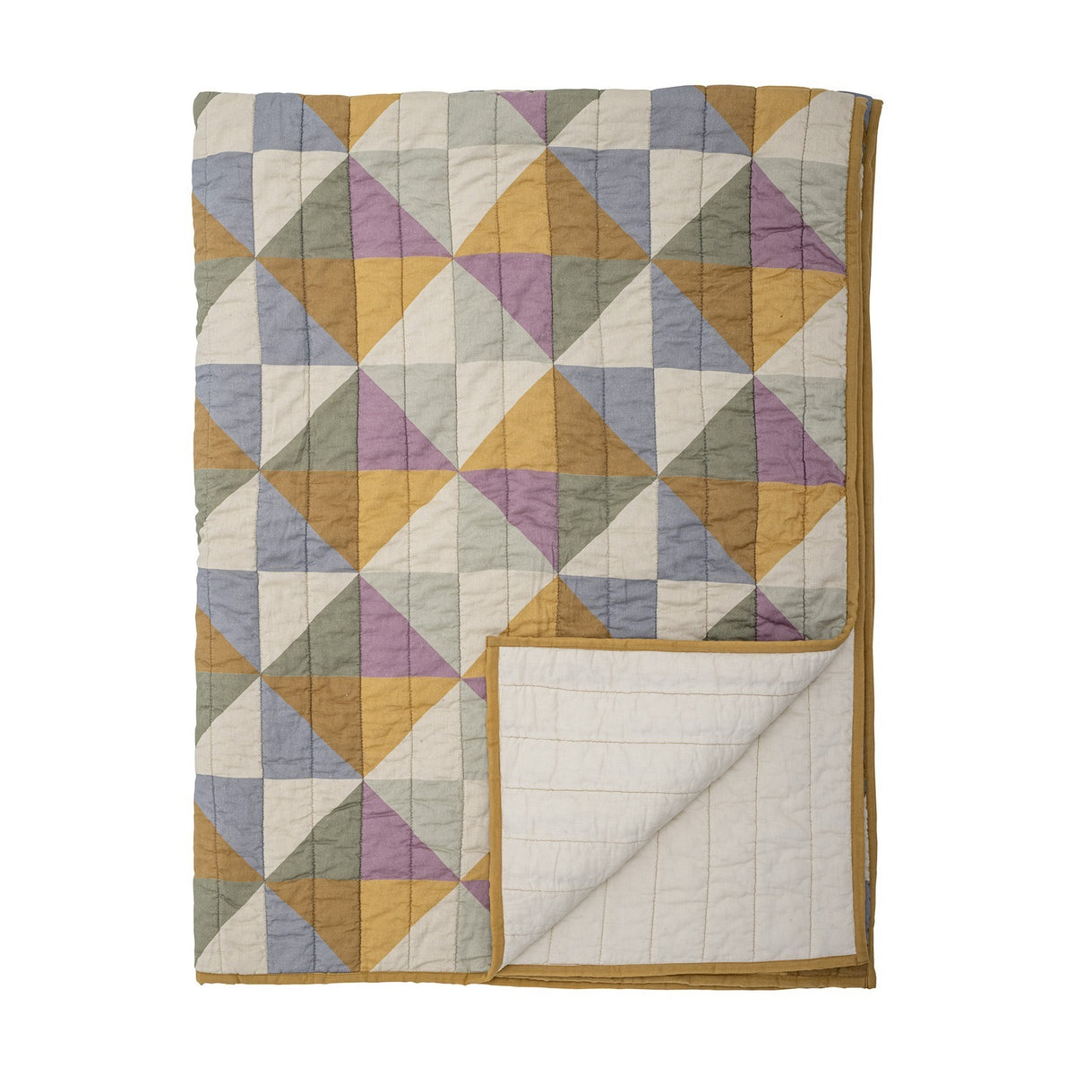 Crewe Geometric Cotton Quilt - Multi