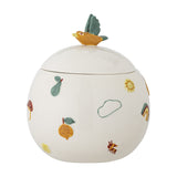 Agnes Stoneware Storage Jar with Lid 590ml - Cream