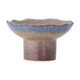 Cloe Stoneware Candle Holder 8cm - Multi