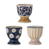 Eviaya Stoneware Egg Cups Set of 3 - Multi