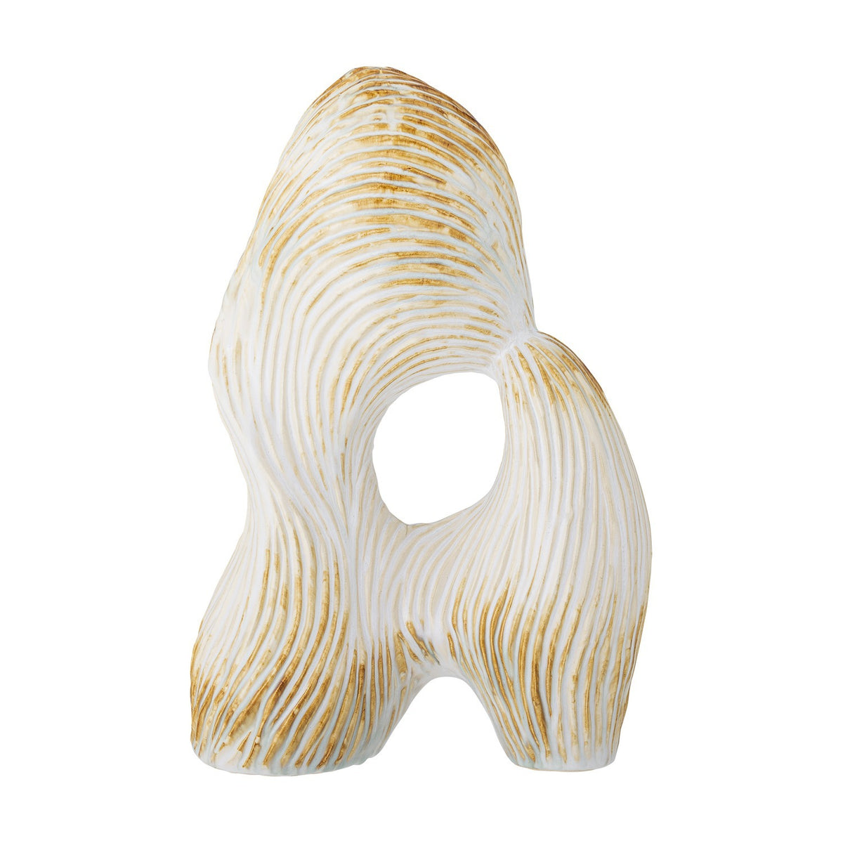 Eviella Stoneware Ornament - White