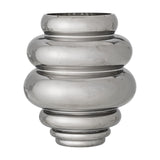 Zorya Round Glass Vase 24cm - Silver