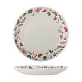 Yule Stoneware Christmas Platter - Cream