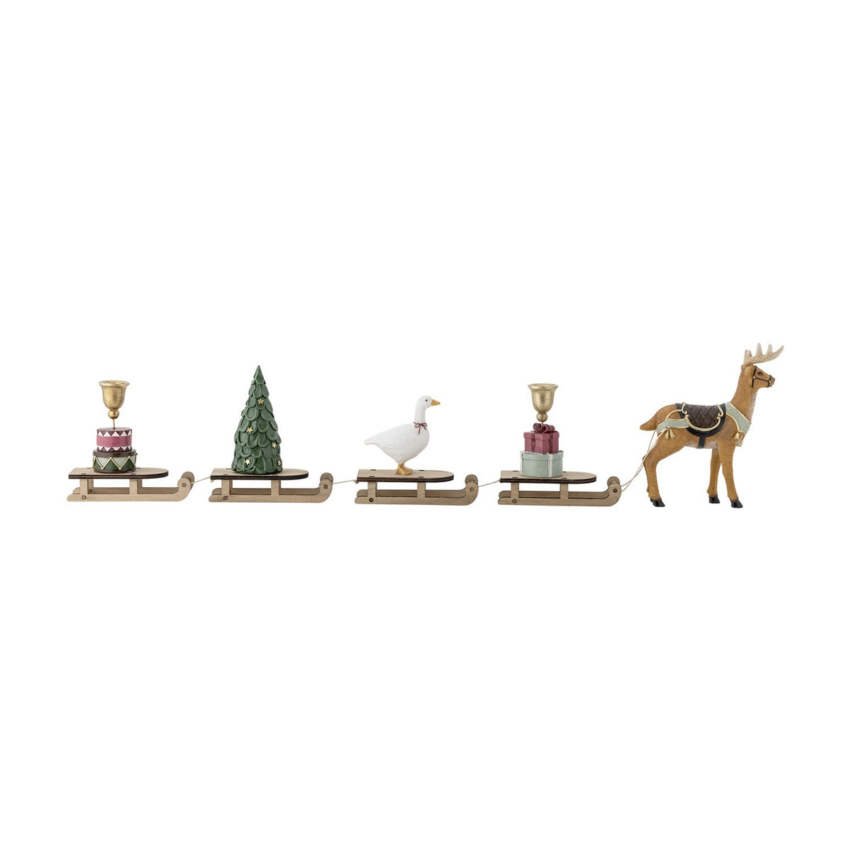 Dasher Resin Christmas Decoration - Multi