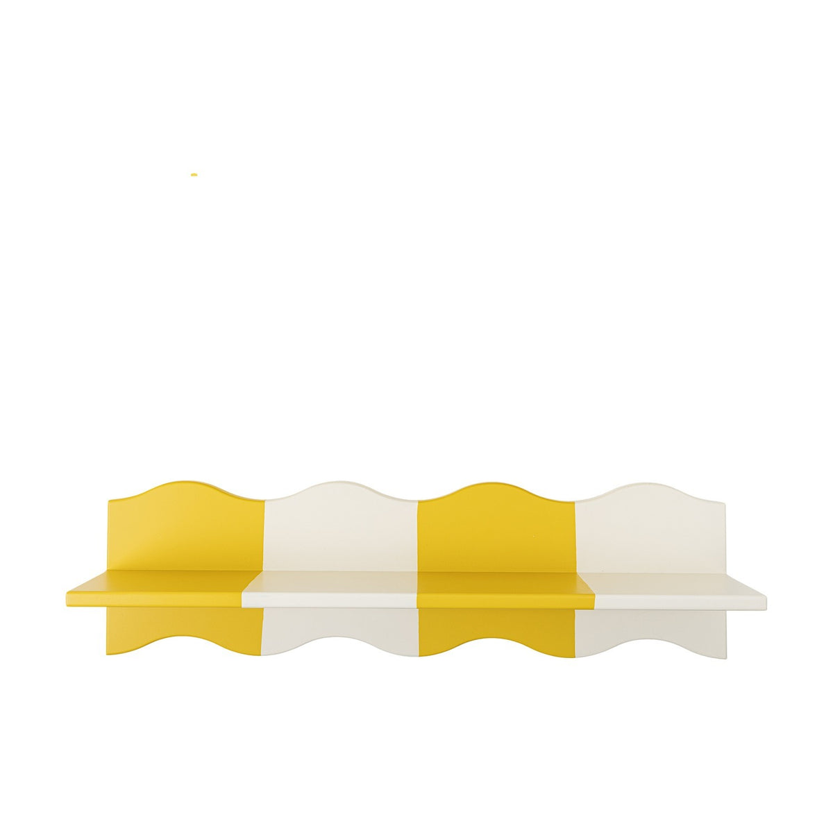 Bubbi Wavy Wall Shelf - Yellow