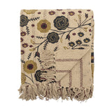Eydis Floral Throw - Beige