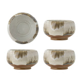 Jade Stoneware Bowls 12cm Set of 4 - Cream