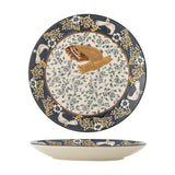 Hezha Stoneware Plate - Blue