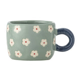 Nini Floral Stoneware Cup 100ml - Green
