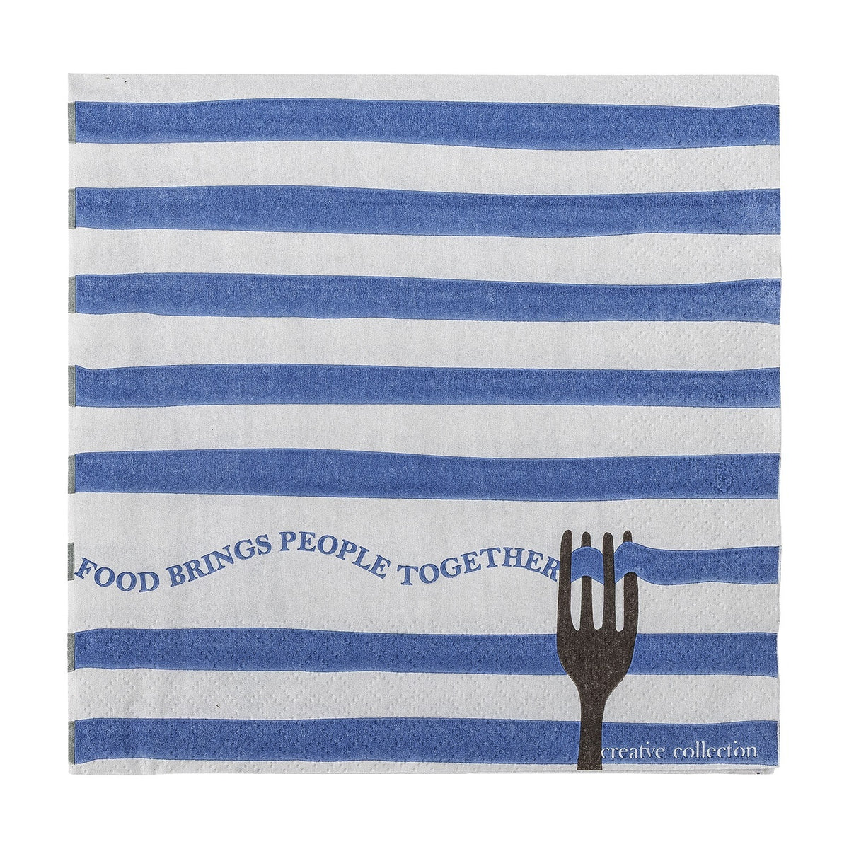 Begonia Striped Paper Napkins Pack of 20 - Multi