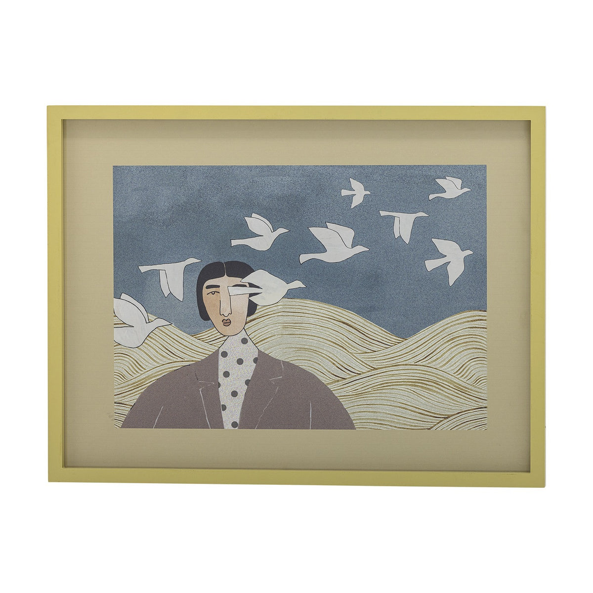 Flyvielle Wooden Framed Print - Multi