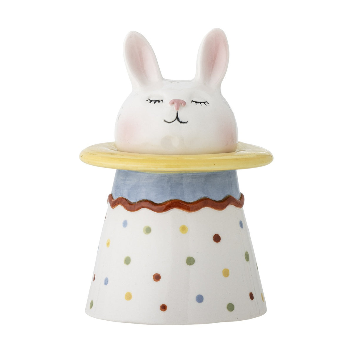 Villja Rabbit Stoneware Storage Jar with Lid 490ml - Multi