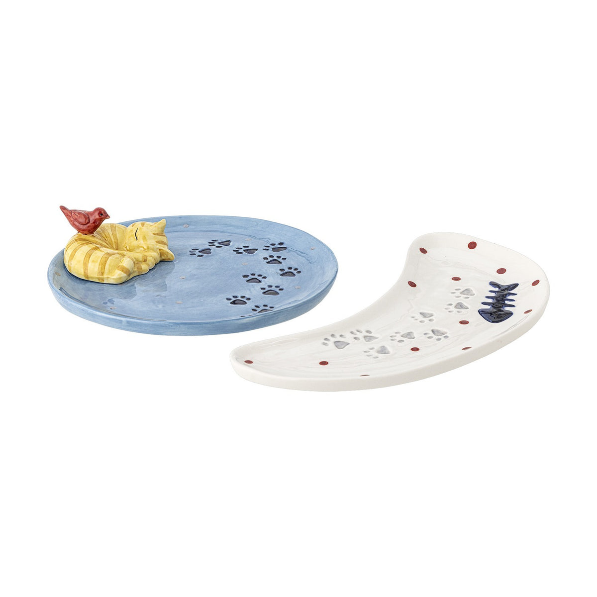 Bitte Stoneware Platters Set of 2 - Multi