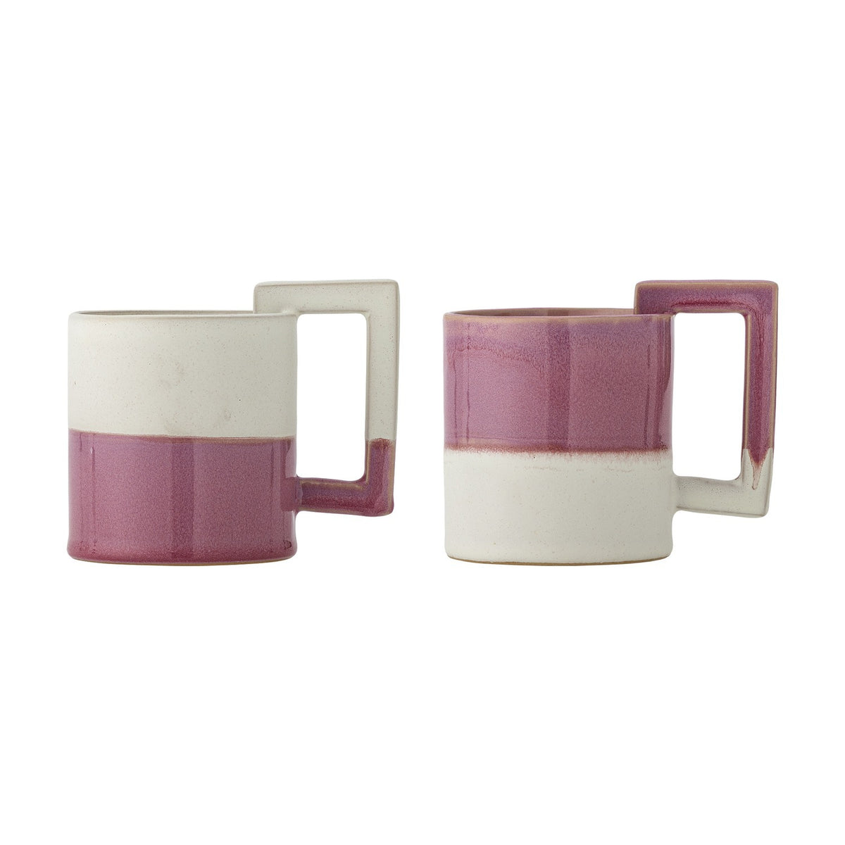 Ranya Stoneware Mugs 375ml Set of 2 - Pink