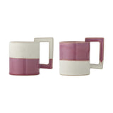 Ranya Stoneware Mugs 375ml Set of 2 - Pink