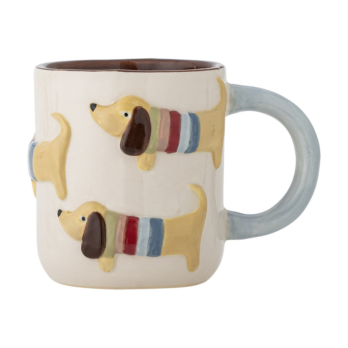 Charlie Striped Stoneware Cup 170ml - Multi