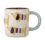 Charlie Striped Stoneware Cup 170ml - Multi