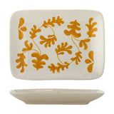 Fauni Leaf Stoneware Plate - Cream