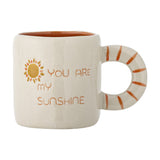 Cloudy Stoneware Cup 110ml - Cream