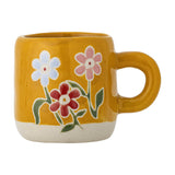Millie Floral Stoneware Cup 110ml - Yellow