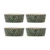 Woodsby Stoneware Bowls 13.5cm Set of 4 - Green