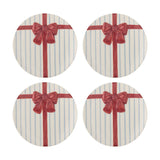 Bowie Stoneware Christmas Side Plates Set of 4 - Cream