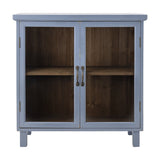 Hazem Wooden Cabinet 80cm - Blue