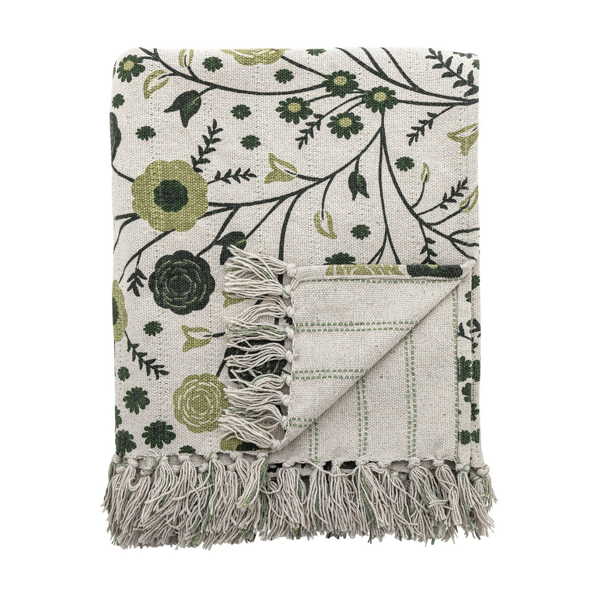 Eydis Floral Cotton Throw - Multi