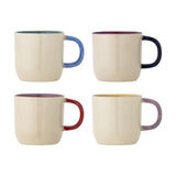 Vista Stoneware Mugs 185ml Set of 4 - Multi