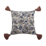 Paisley Floral Cotton Cushion - Multi