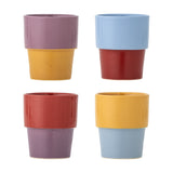 Ewan Stoneware Cups 150ml Set of 4 - Multi