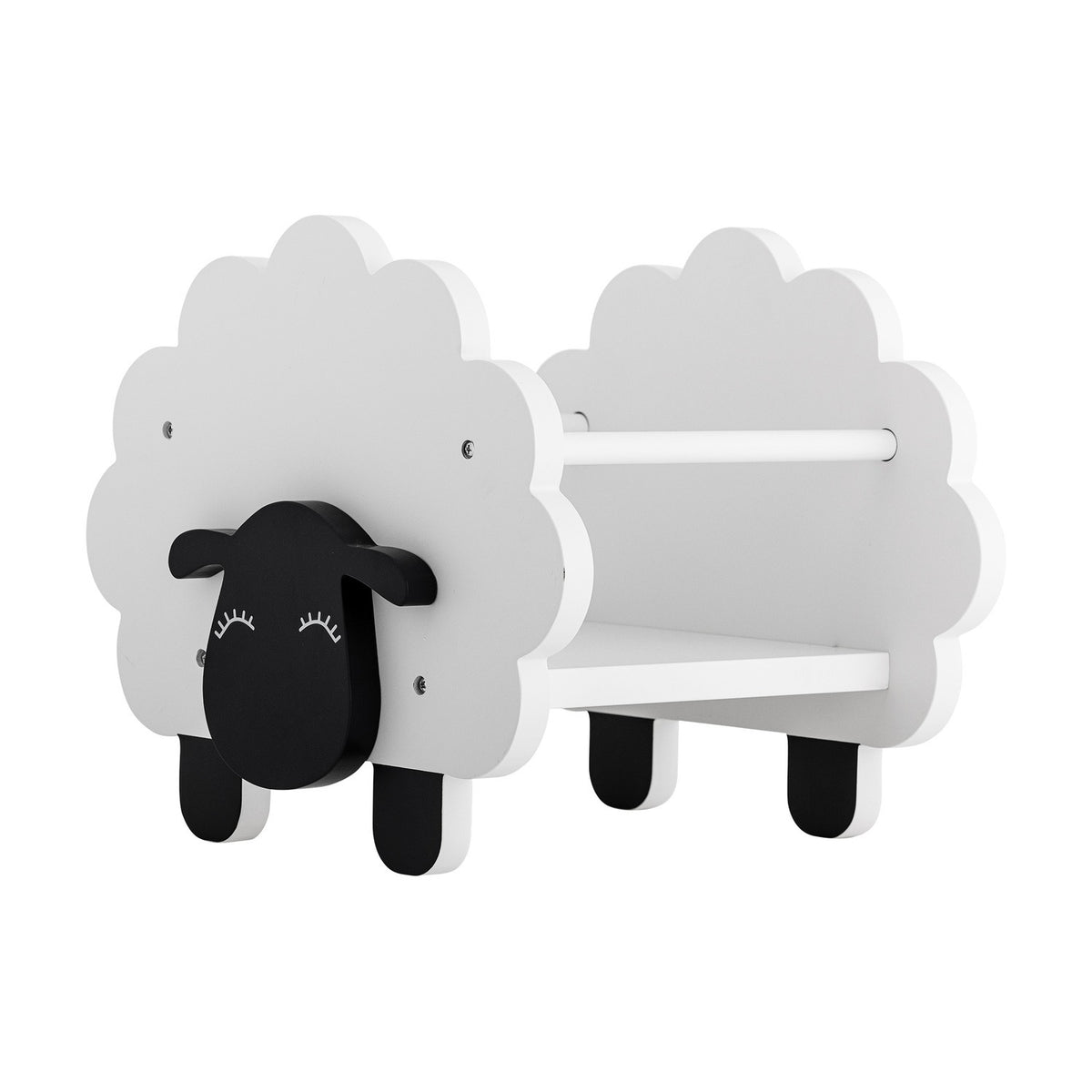 Dolly Sheep Kids Bookshelf - White