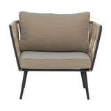 Pavone Fire-resistant Iron Garden Chair - Beige
