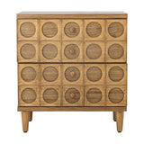 Vester Geometric Chest of Drawers - Brown