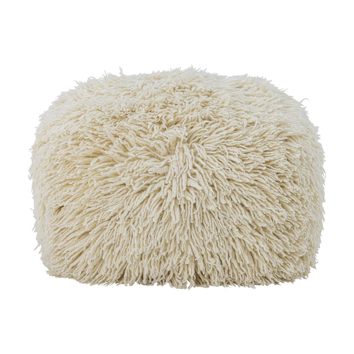 Lomba Wool Pouffe - Natural
