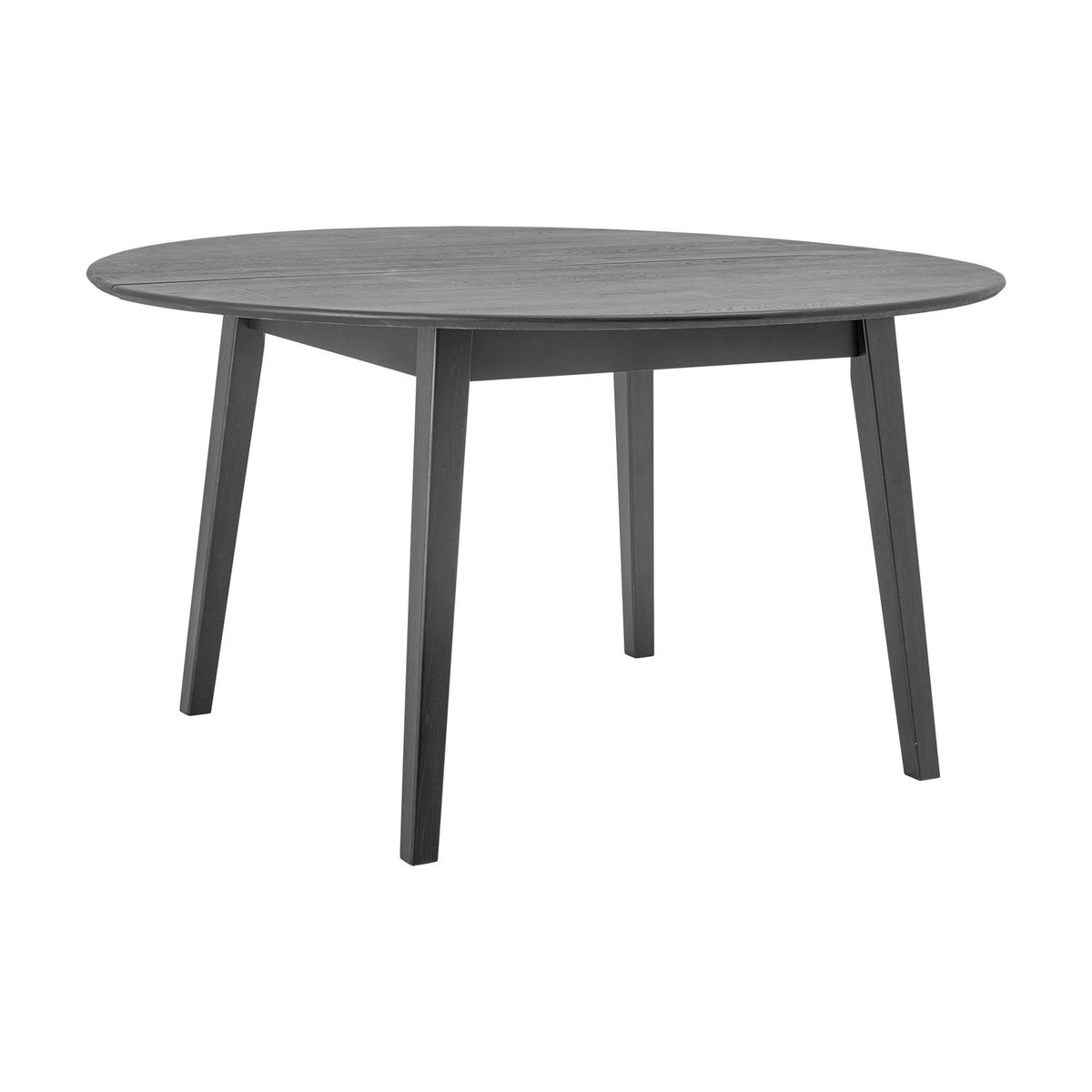 Peron Round Wooden Dining Table - Black
