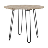 Molito Round Wooden Garden Table - Brown