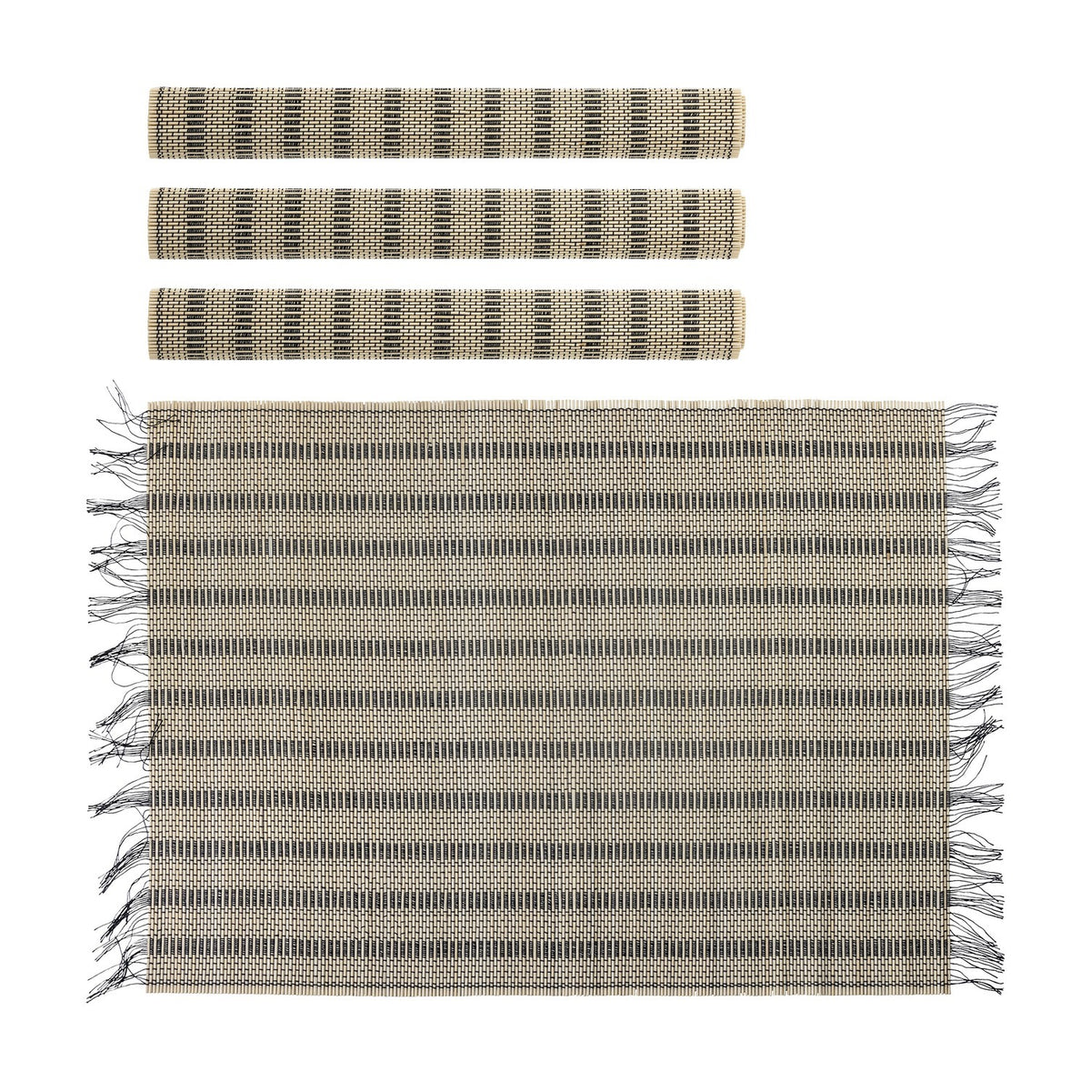 Mendo Bamboo Placemats Set of 4 - Beige