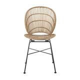 Fiore Rattan Dining Chair - Natural