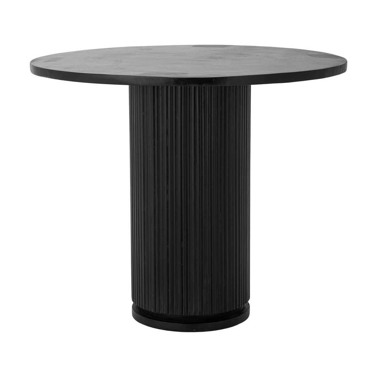 Porto Round Wooden Dining Table - Black