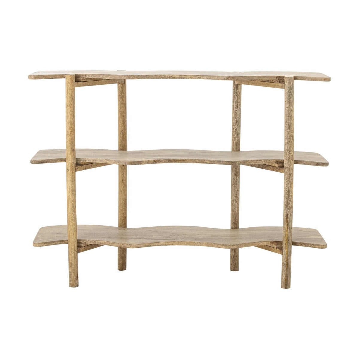 Rivoli Wooden Bookcase - Beige