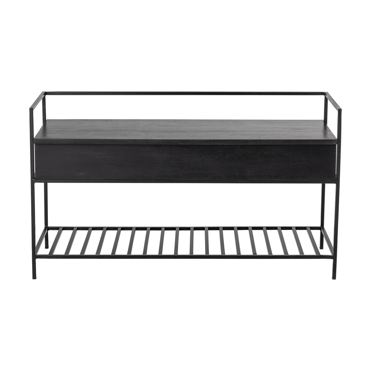 Abelone Wooden Bench - Black