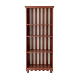 Sasha Striped Bookcase - Red