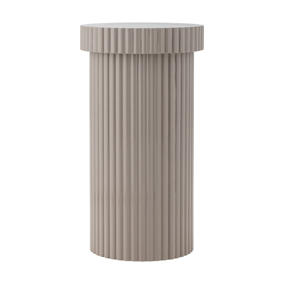Timi Fluted Side Table - Grey